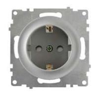 Розетка 1-м СП Florence 16А IP20 с заземл. защ. шторки винтов. контакты механизм сер. (1E10101302) OneKeyElectro 2172833