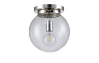 Накладной светильник Crystal Lux MARIO PL1 D250 NICKEL/TRANSPARENTE