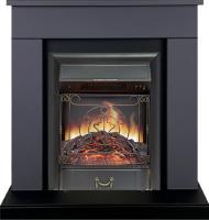 Royal Flame Каминокомплект Bergen (Разборный) - Серый графит (Ширина 900 мм) с очагом Majestic FX Black