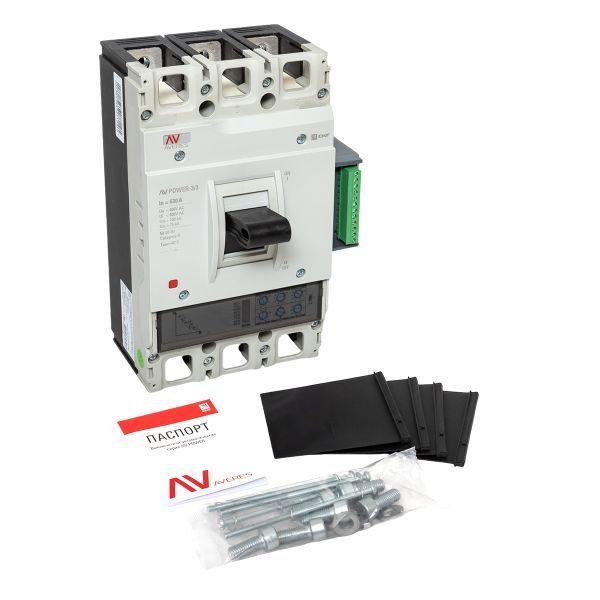 Выключатель автоматический 630А 100кА AV POWER-3/3 ETU2.2 AVERES EKF mccb-33-630H-2.2-av