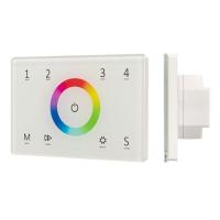 Панель Sens SMART-P83-RGB White 230В 4 зоны 2.4G IP20 пластик Arlight 028402