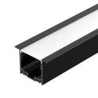 Профиль SL-LINIA49M-F-2000 BLACK L2000 алюм. Arlight 036513