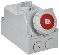 Розетка с мех. блокировкой 63А-6ч 380В 3P+PE+N ССИ-835 IP67 IEK PSR12-063-5-5-67
