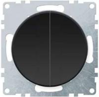 Выключатель 2-кл. СП Florence 10А IP20 механизм черн. (1E31501303) OneKeyElectro 2172822