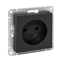Розетка СП Эпика 16А без заземл. защ. шторки механизм черн. EKF UP1-SOB-101