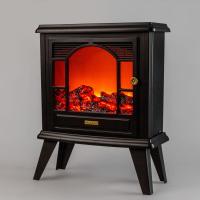 Светодиодный камин Гранд Шале с эффектом живого огня 45х18х56см, работает от батареек 3хС (в комплект не входят) или от USB (в комплекте), черный