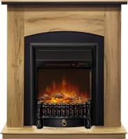 Royal Flame Каминокомплект Barcelona (Разборный) - Дуб галифакс с очагом Fobos FX M Black RC