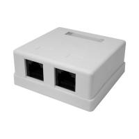 Розетка компьютерная 8P8C RJ-45 UTP кат.5E 2 порта (DIY) SUPRLAN 10-0309-1