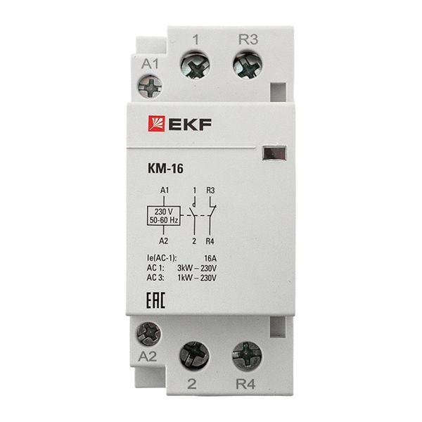 Контактор модульный КМ 16А NО+NC (2 мод.) EKF km-2-16-11