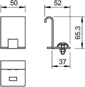 Зажим для ответвл. оцинк. LAS 60 FT OBO 6221378