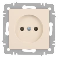 Розетка 1-м СП Accent 6-201-02 16А IP20 250В 2P сл. кость Intro Б0063659