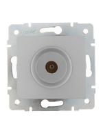 Розетка телевизионная проходная TV СП Karina механизм матов. серебр. LEZARD 707-4388-129