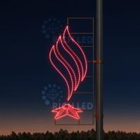 Светодиодная консоль Rich LED на металлокаркасе, тип 9-9, 220 В,