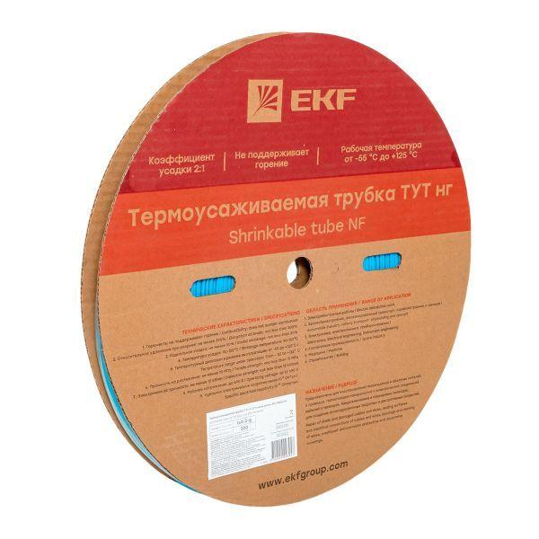 Трубка термоусадочная ТУТ нг 2/1 син. (уп.200м) EKF tut-2-g