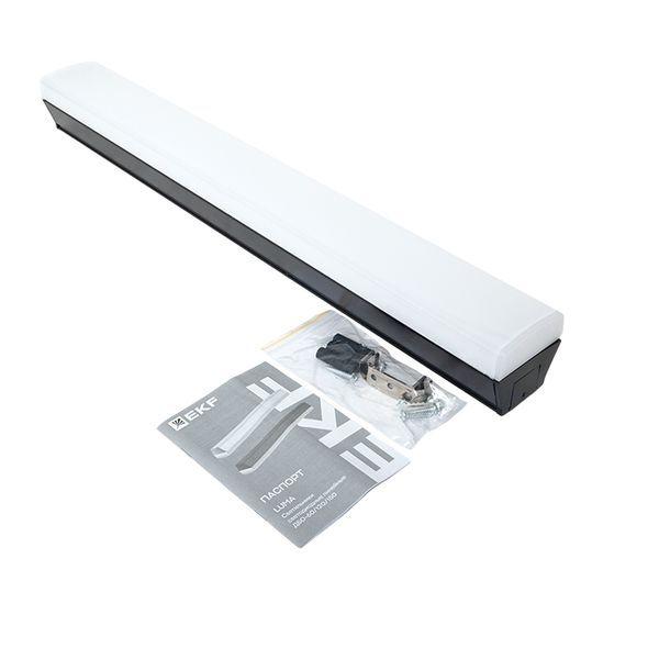 Светильник светодиодный ДБО-60 24Вт 6500К IP20 590х65х70 линейный черн. LUMA EKF LBL-60-24-B-6500