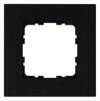 Рамка 1-м G-Metal метал. алюм. черн. Black Jasmart G1001AB