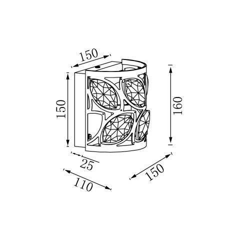 Бра Vele Luce VL3216W01