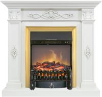 Royal Flame Каминокомплект Derby - Белый дуб с очагом Fobos FX M Brass