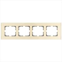 Рамка 4-м G-Glass стекло шампань Champagne Gold Jasmart G1004GG