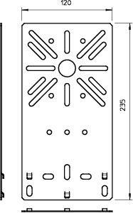 Пластина монтажная 235х120 MP FL FS OBO 7084757