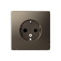 Розетка ArtGallery 16А с заземл. защ. шторки механизм мокко SE GAL000645