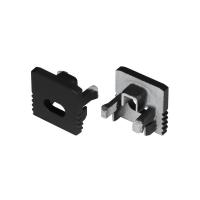 Заглушка SL-MINI-10 BLACK с отверстием пластик (комплект) Arlight 049415