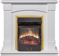 Royal Flame Каминокомплект Boston - Белый (Высота 925см) с очагом Majestic FX M Brass