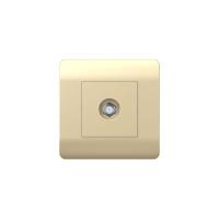 Розетка телевизионная одиночная SAT NEW3-E коннектор шампань CHINT 431412