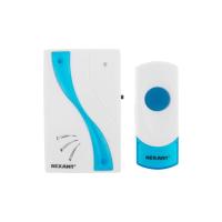 Беспроводной дверной звонок RX-2 32 мелодии 100м кнопка IP44 (белый/синий) REXANT