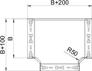 Секция Т-образная 110х200 RTM 120 FT OBO 6042034