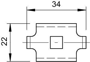 Фиксатор для лотка провол. GKS 34 VA4301 OBO 6016839