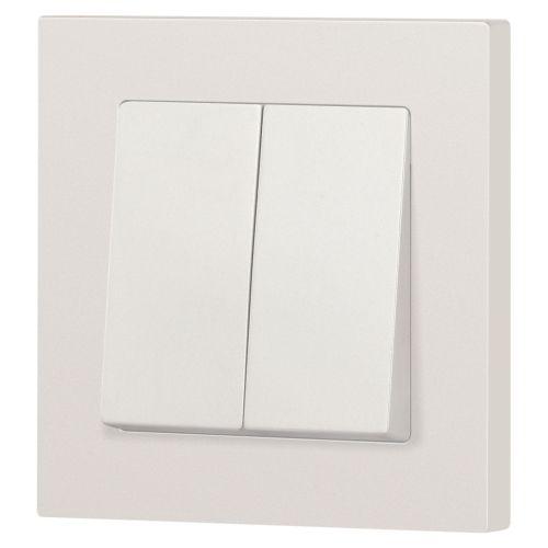 Переключатель 2-кл. СП Accent 6-107-06 10А IP20 250В AL/CU перламутр. Intro Б0063566