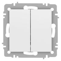 Переключатель Accent 6-107-01М двойн. 10А-250В IP20 СУ AL/CU бел. матов. Intro Б0063556