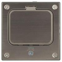 Люк 18-6002-03 IP66 в бетон с розеткой под шестигранник сер. Эра Б0063273