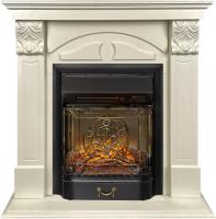 Royal Flame Каминокомплект Dublin (деревянный) RUSTIC (Разборный) - Слоновая кость с очагом Majestic FX M Black RC
