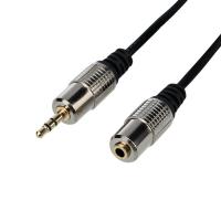 Шнур 3.5 Stereo Plug - 3.5 Stereo Jack 1.5м (GOLD) металл Rexant 17-4023