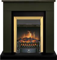 Royal Flame Каминокомплект Bergen (Разборный) - Темная олива (Ширина 900 мм) с очагом Fobos FX Brass