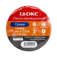 Лента изоляционная ПВХ 19х0.15 (20м) в рулоне син. DKC PVC192015BL