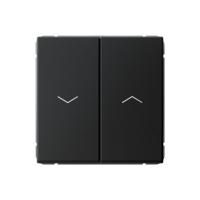 Выключатель для жалюзи 2-кл. ArtGallery 2х (сх. 4) 10А быстрозажим. клем. механизм карбон SE GAL001019S