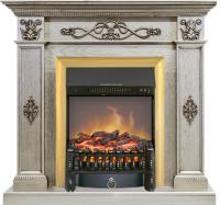 Royal Flame Каминокомплект Derby - Old silver с очагом Fobos FX M Brass