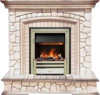 Dimplex Каминокомплект Preston - Белый/Слоновая кость с патиной с очагом Cavendish