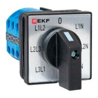 Переключатель кулачковый ПК-1-64 10А для вольтметра IP65 EKF pk-1-64-10-65