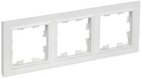 Рамка 3-м BRITE РУ-3-БрАБ арктич. бел. IEK BR-M32-K91