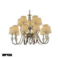 Подвесная люстра iLamp P2424-10+5 Nickel