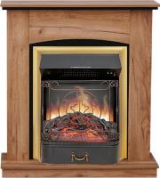 Royal Flame Каминокомплект Barcelona (разборный) - Дуб табачный с очагом Majestic FX Brass