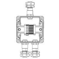Коробка взрывозащищенная клеммная из алюминия TBE-A-12-(2xCBC.2-2xCBC.2(i)-2xTEO.2)-2xKAEPM2MHK-20(A)-1xKAEPM2MHK-20(C)1Ex e IIC Т5Gb / Ex tb IIIC T95град.C Db IP66 DKC 1201.121.22.11C