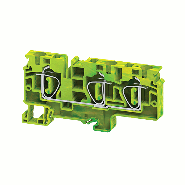 Клемма заземляющая пружинная OptiClip CXG-10-TRIPLET-PE-I-(0.5-10)-PEN КЭАЗ 331833