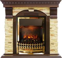 Dimplex Каминокомплект Dublin угловой - Темный дуб / Сланец с очагом Atherton