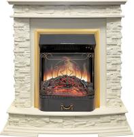 Royal Flame Каминокомплект Luzern - Слоновая кость с очагом Majestic FX Brass