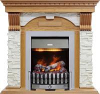 Dimplex Каминокомплект Dublin - Дуб / Сланец белый с очагом Danville Chrome FB2